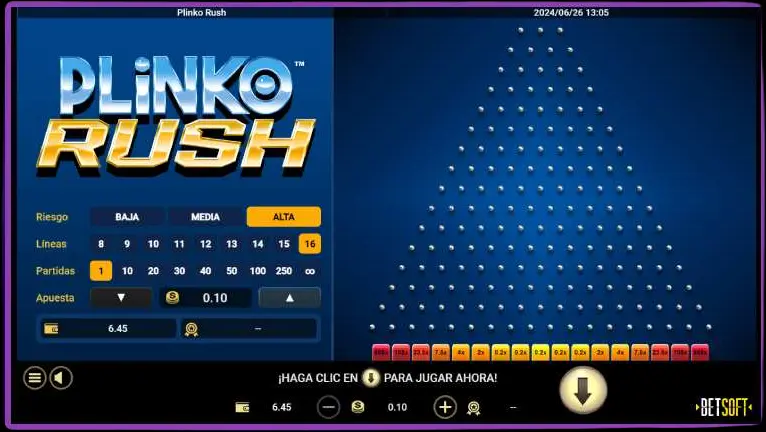 What features are available in the mobile version of Plinko?